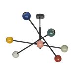 Ledvance Decor Bolla Acciaio Luce Pendente Multicolore | Adatto per 6X E27
