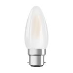 Ledvance Classic Performance LED Bulbo B22d Candela Filamento Ghiaccio 4W 470lm - 827 Bianco Molto Caldo | Sostitutiva 40W