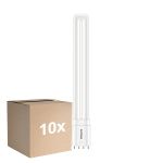 Confezione Multipack 10x Philips CorePro PL-L LED Bulbo EM/Mains 12W - 830 Luce Calda -  | 4-Pin - Sostitutiva 24W