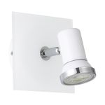 Eglo Luce Da Parete Tamara 1 Acciaio Bianca Cromo 2.8W 250lm - 830 Luce Calda -  | IP44 - Incl. 1x GU10
