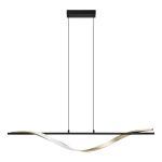 Eglo Luce Pendente Conaprato Acciaio Brushed Ottone, Nero 20W 2500lm - 827-840-865 CCT | Dimmerabile