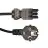 Noxion GST - Compatibile Cavo di alimentazione Nero - Femmina + Schuko Europlug - 2m - 3 pole 1,5mm2