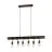Eglo Luce Pendente Townshend 4 Acciaio Marrone Nero | IP20 - Adatto per 6x E27 