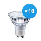 Confezione Multipack 10x Philips MASTER Value LED Faretti GU10 PAR16 3.7W 270lm 36D - 930 Luce Calda | Miglior resa cromatica - Dimmerabile - Sostitutiva 35W