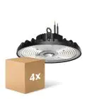 Confezione Multipack 4x Noxion Highbay LED Ecowhite V2.0 200W 32000lm 90D - 840 Bianco Freddo | IP65 - 1-10V Dimmerabile