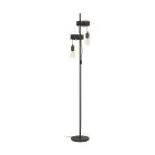 Eglo Lampada da terra Townshend 4 Acciaio Marrone Nero | IP20 - Adatto per 2x E27 